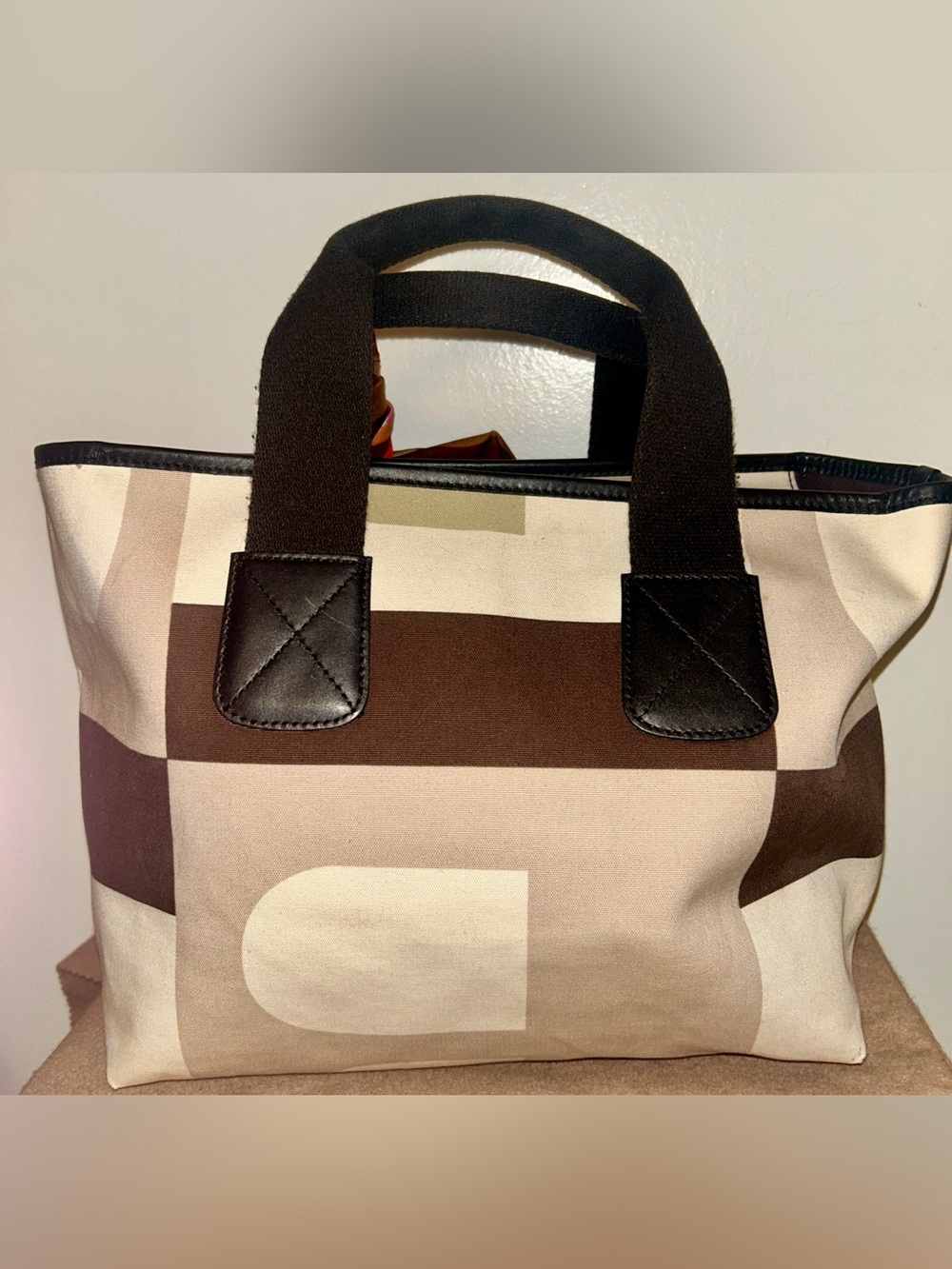 Bally "Busy B"Vintage Canvas Tote Bag - Picture 2 of 12